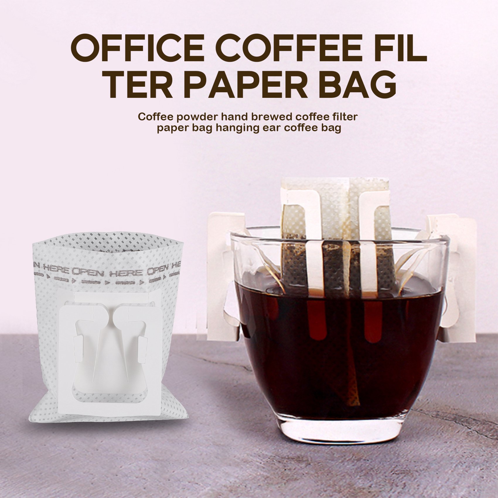 50Pcs / Pack Drip Coffee Filte - огляд і ціна Coffee Tea & Espresso Appliances