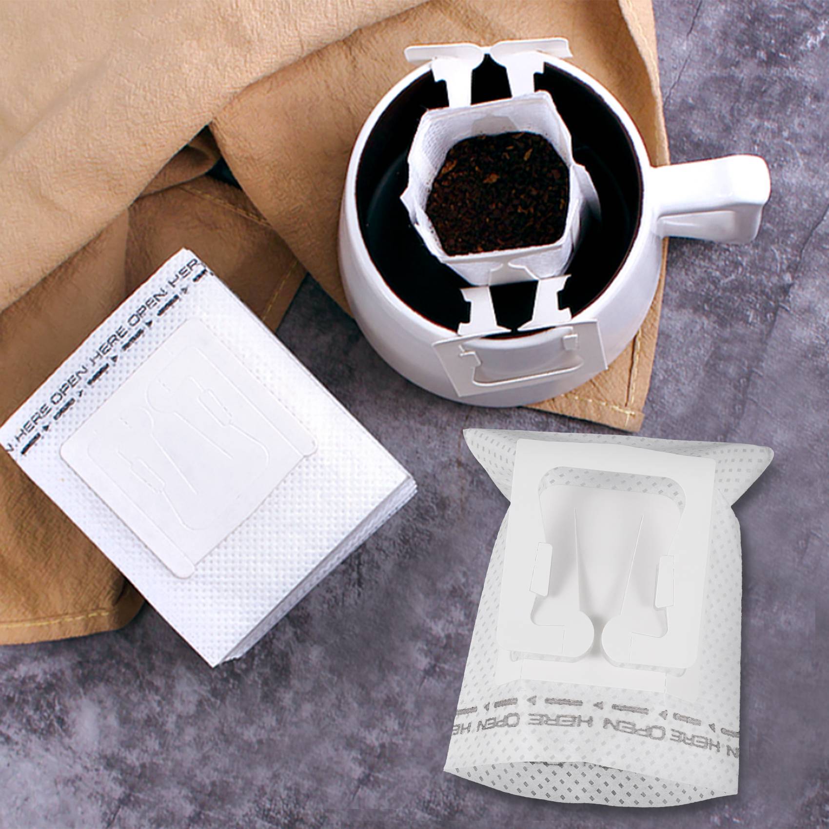 50Pcs / Pack Drip Coffee Filte - огляд і ціна Coffee Tea & Espresso Appliances