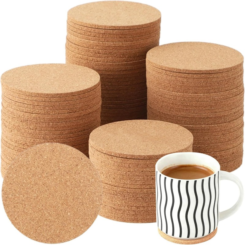 Natural Wooden Round Cork Coas - огляд і ціна Xbloom Coffee Tea