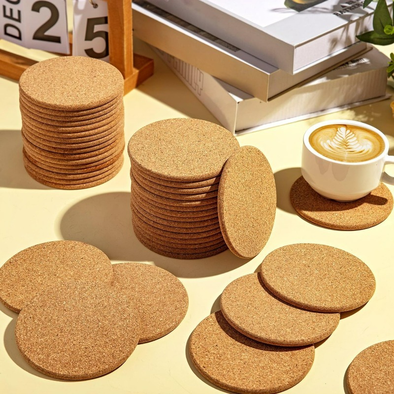 Natural Wooden Round Cork Coas - огляд і ціна Xbloom Coffee Tea