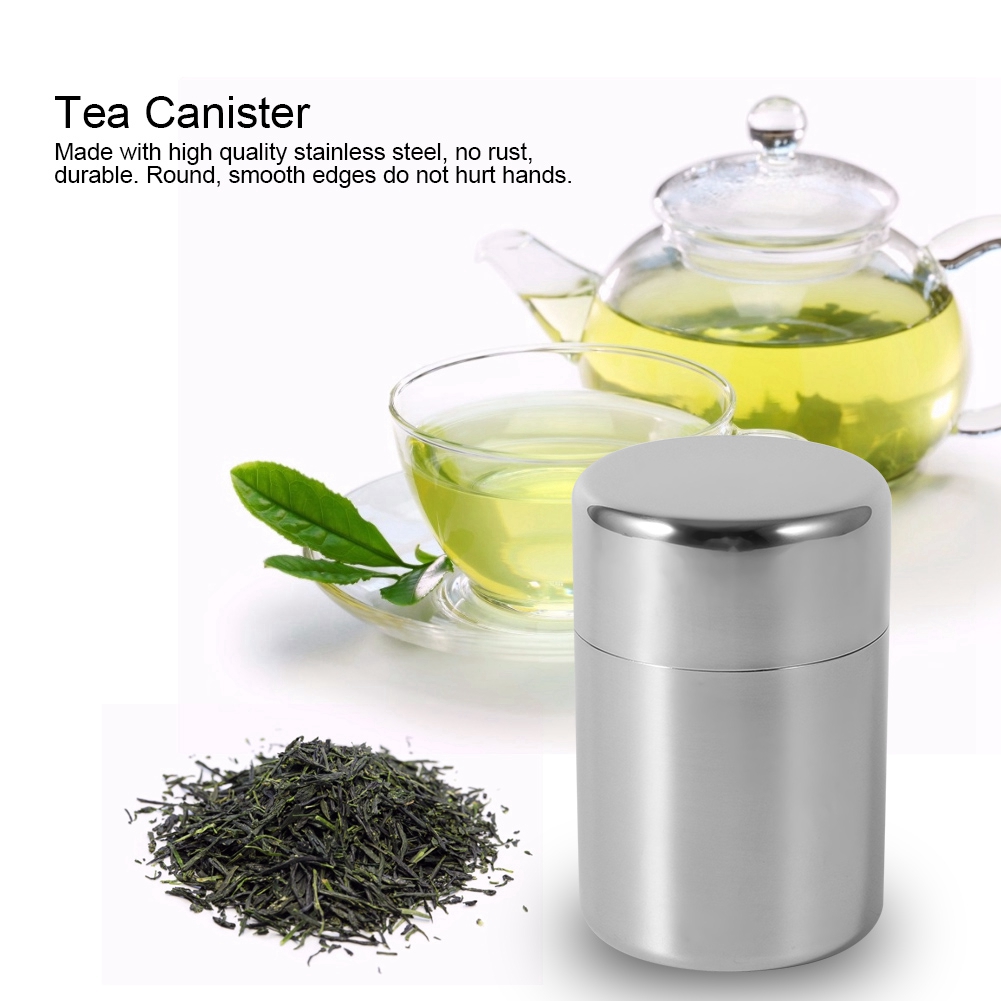 Stainless Steel Tea Leaf Tins  - огляд і ціна Coffee Tea And Sugar Set