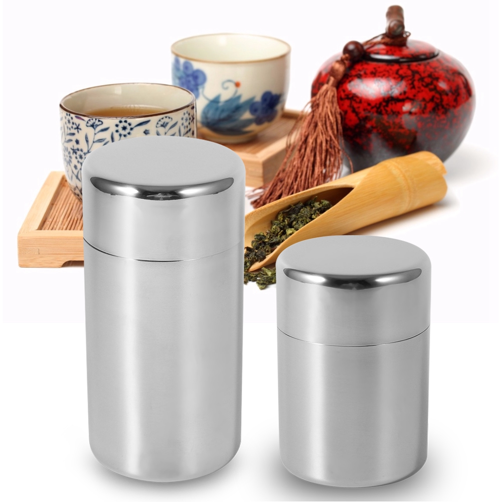 Stainless Steel Tea Leaf Tins  - огляд і ціна Coffee Tea And Sugar Set