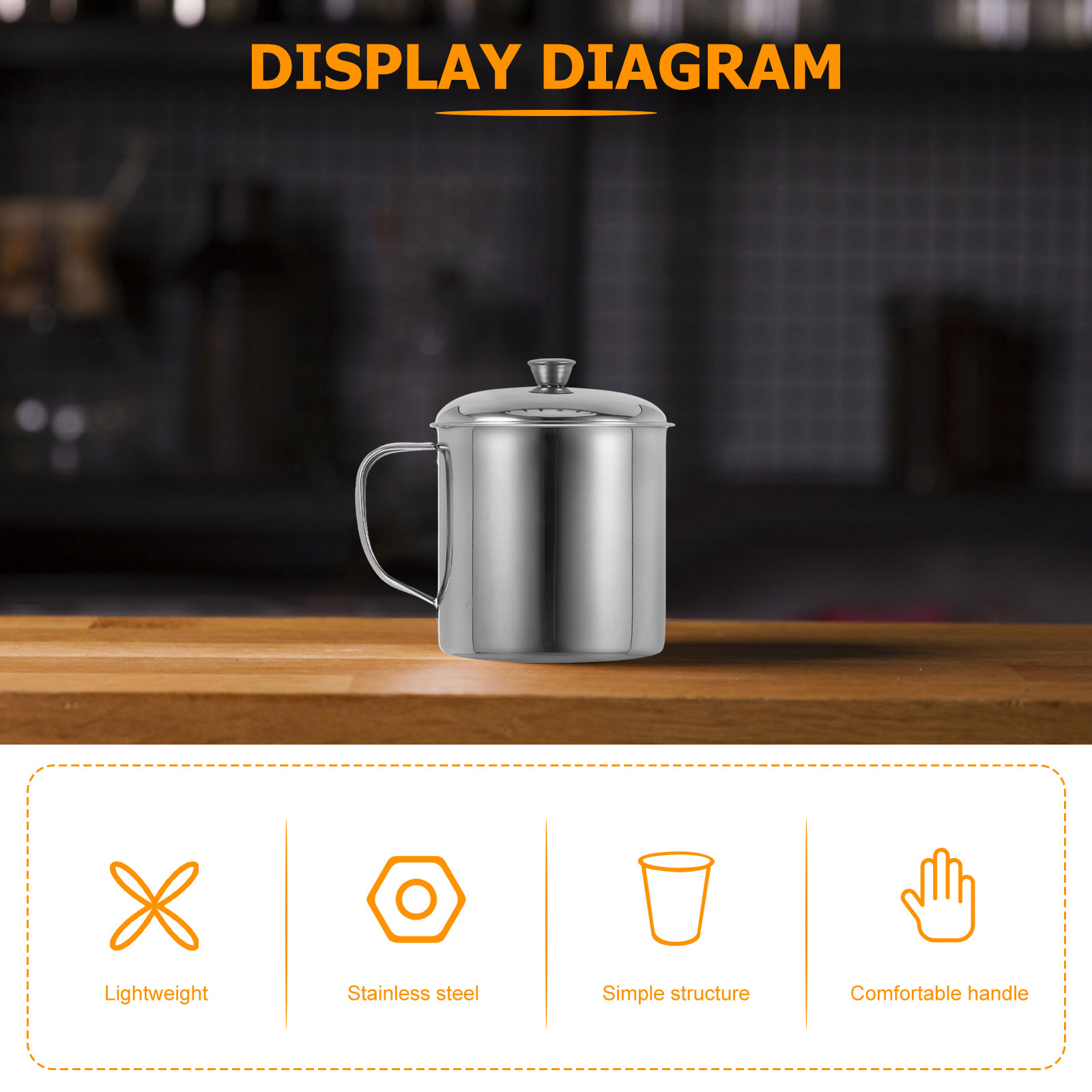 Stainless Steel Cup With Lid R - огляд і ціна Coffee Tea & Espresso Appliances