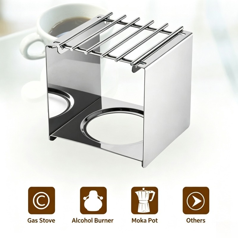 Stainless Steel Square Coffee  - огляд і ціна Moka Pot Stove