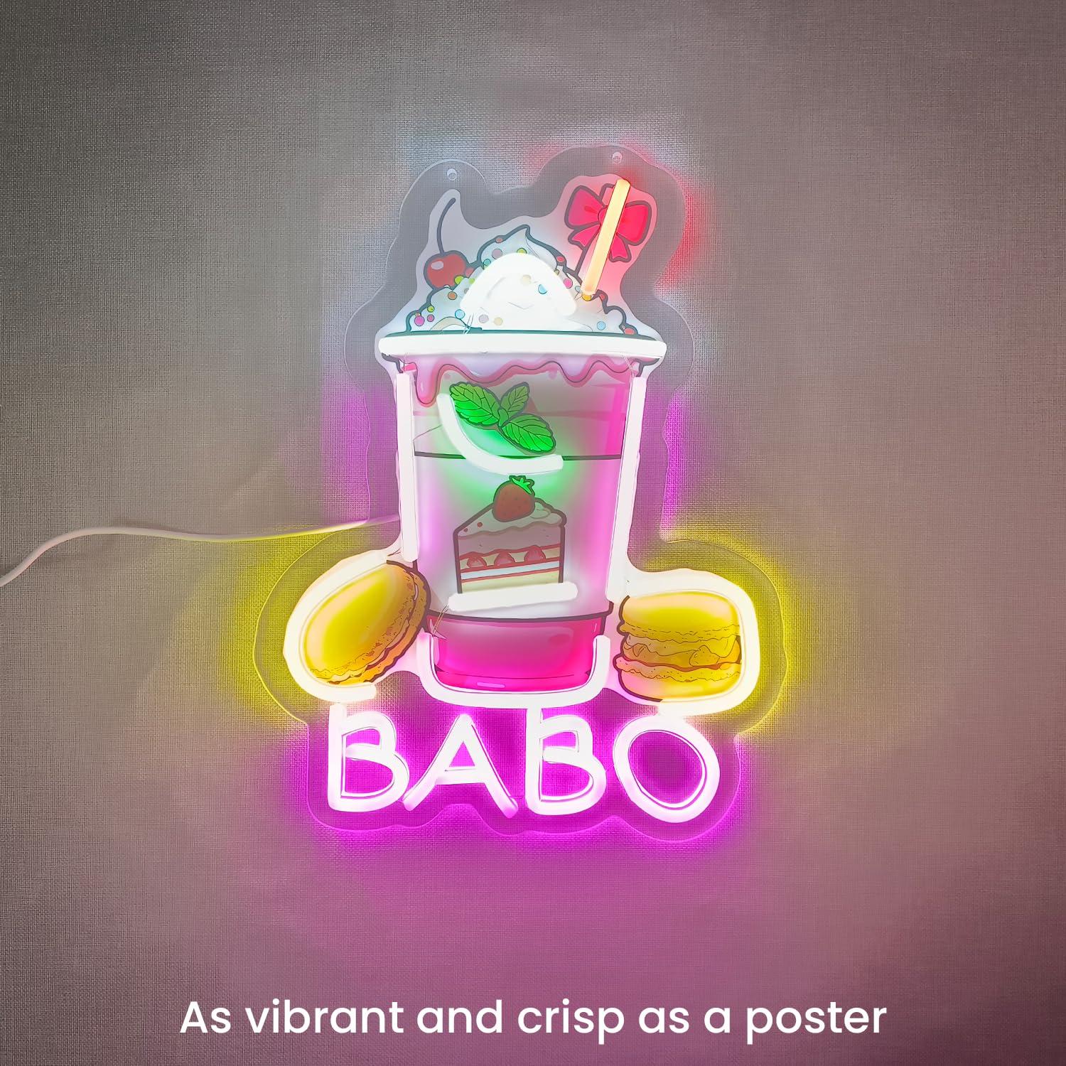 Boba Neon Sign Light Up Bubble - огляд і ціна Coffee Tea & Espresso Appliances