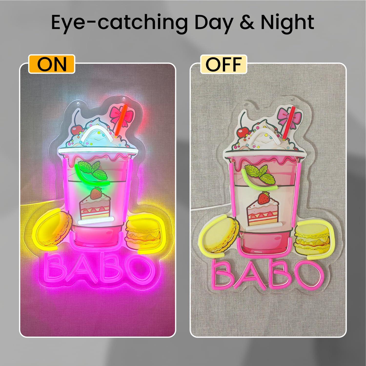 Boba Neon Sign Light Up Bubble - огляд і ціна Coffee Tea & Espresso Appliances
