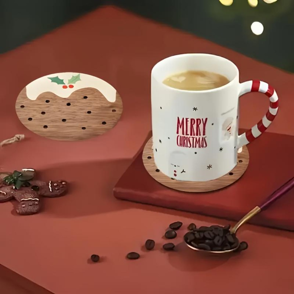 Wooden Cup Coasters Set Puddin - огляд і ціна Xbloom Coffee Tea