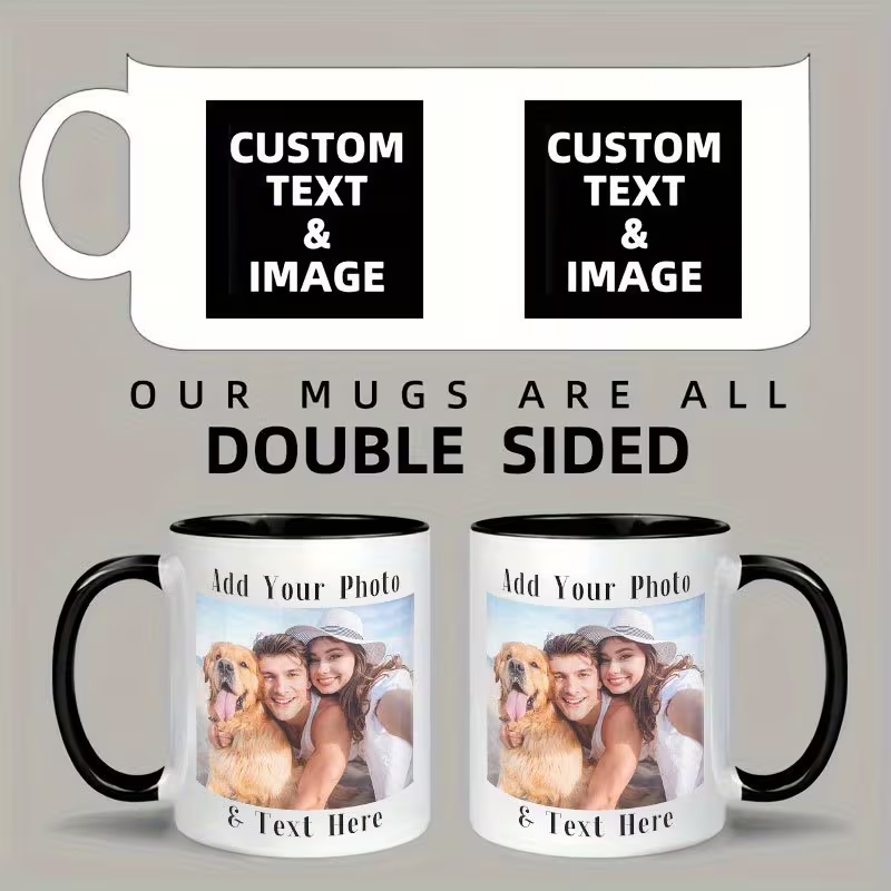 Customized Double Sided Photo  - огляд і ціна Coffee Tea Name
